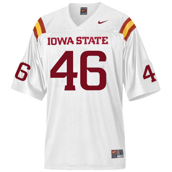 Iowa State Cyclones Men's #46 Answer Gaye Nike NCAA Authentic White College Stitched Football Jersey UN42S22DQ
